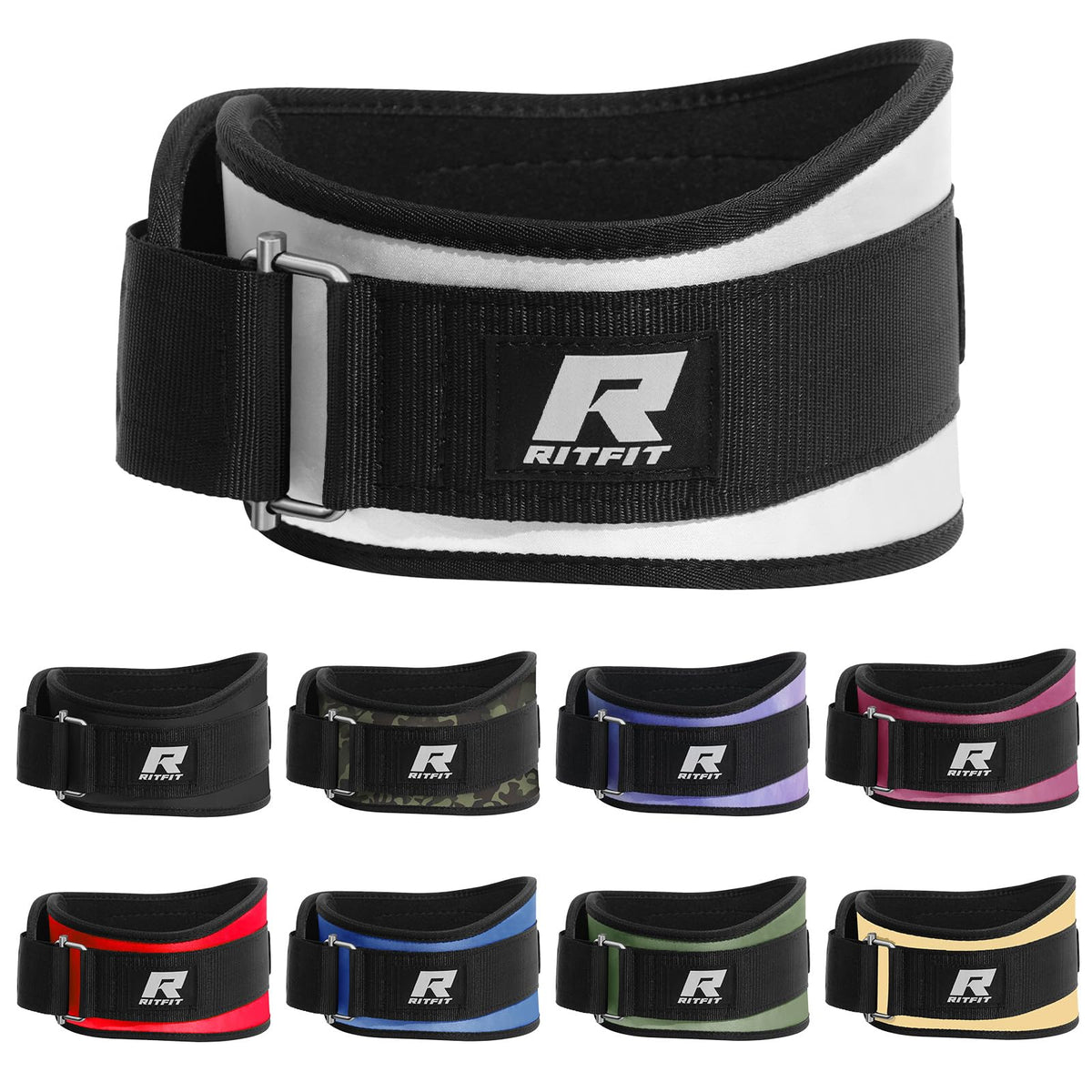 RitFit 6-Inch Weight Lifting Belt for Squats & Deadlifts