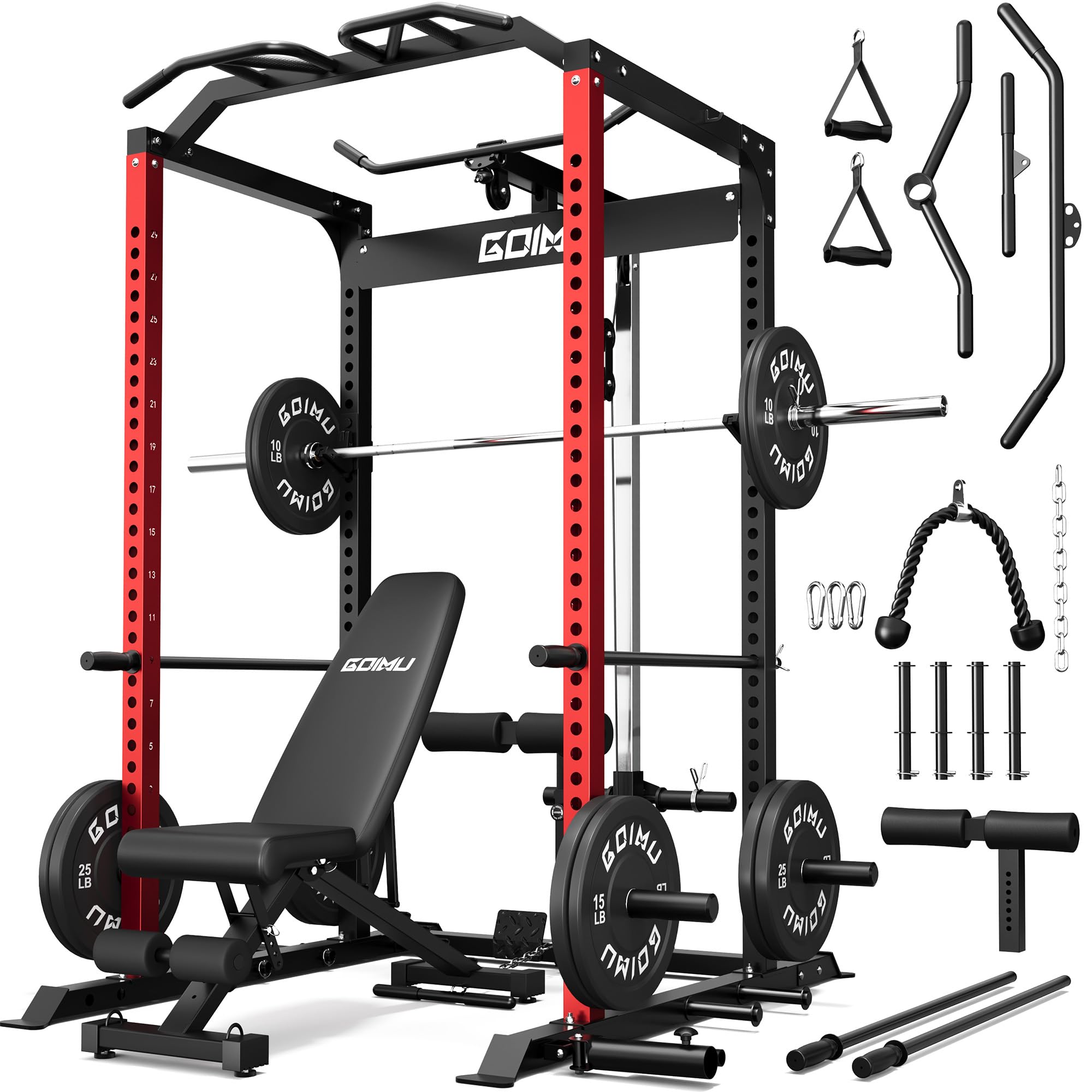 GOIMU C1-V4 Pro Power Cage with LAT Pulldown System