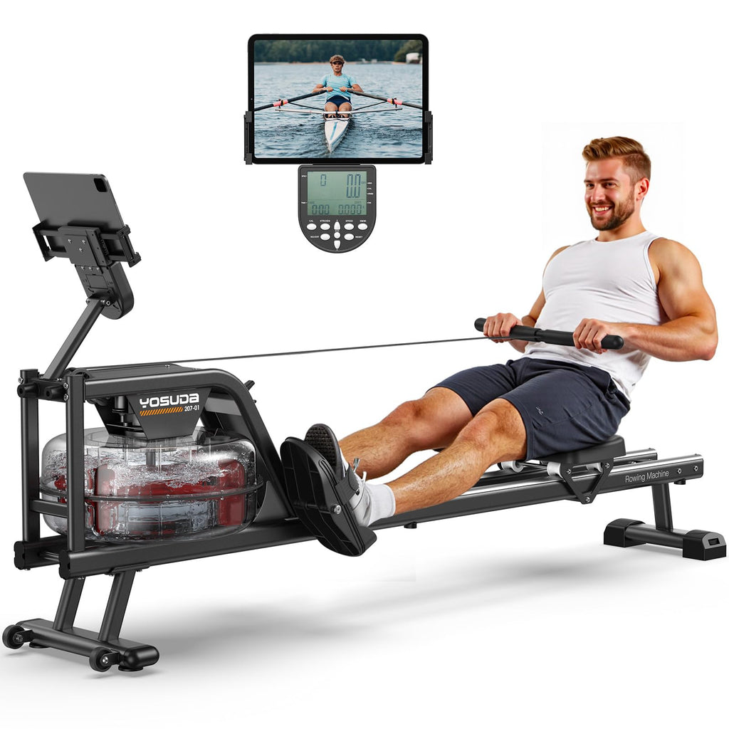 YOSUDA Rowing Machine for Home, Magnetic Rower with 16-Level Resistance