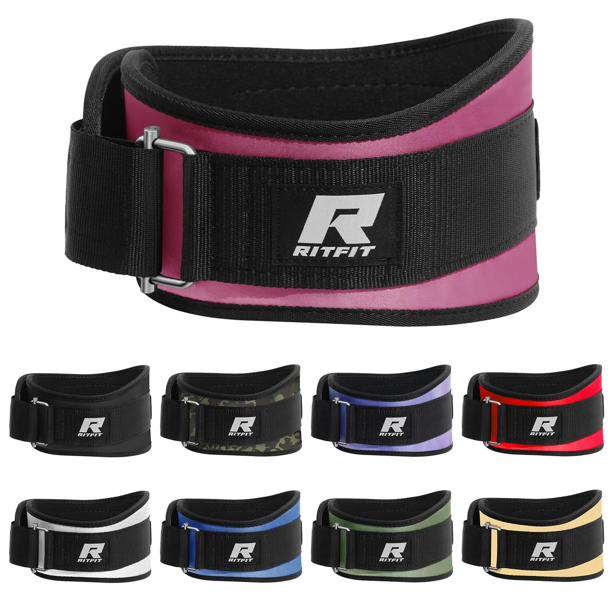 RitFit 6-Inch Weight Lifting Belt for Squats & Deadlifts