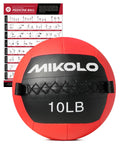 Mikolo Medicine Ball, Wall Ball,Soft Medicine Ball Set,Slam Ball for Core Training, Strength Workouts -Multi-Weight 10lbs 20lbs Exercise Balls for Home Gym, Functional Fitness (10/15/20/25LB)