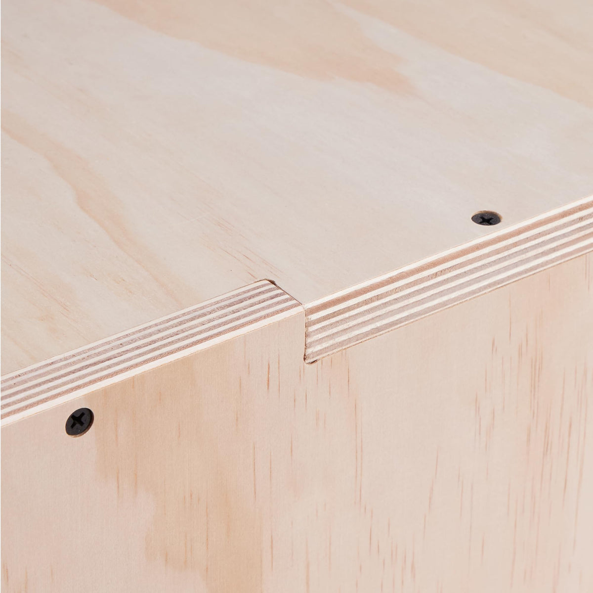 Amazon Basics 3-in-1 Wooden Plyo Box, Non-Slip Plyometric Jump Box with Three Heights for Home Gym Workout, Easy Assembly
