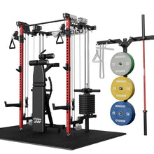Mikolo Folding Wall-Mounted Squat Rack with Cable System