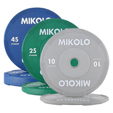 Mikolo 2-Inch Olympic Rubber Weight Plates with Steel Insert