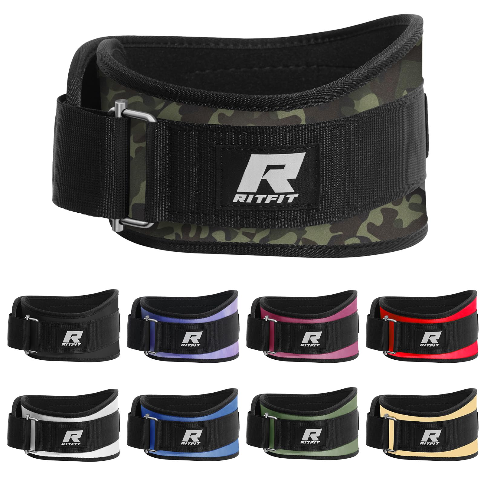 RitFit 6-Inch Weight Lifting Belt for Squats & Deadlifts