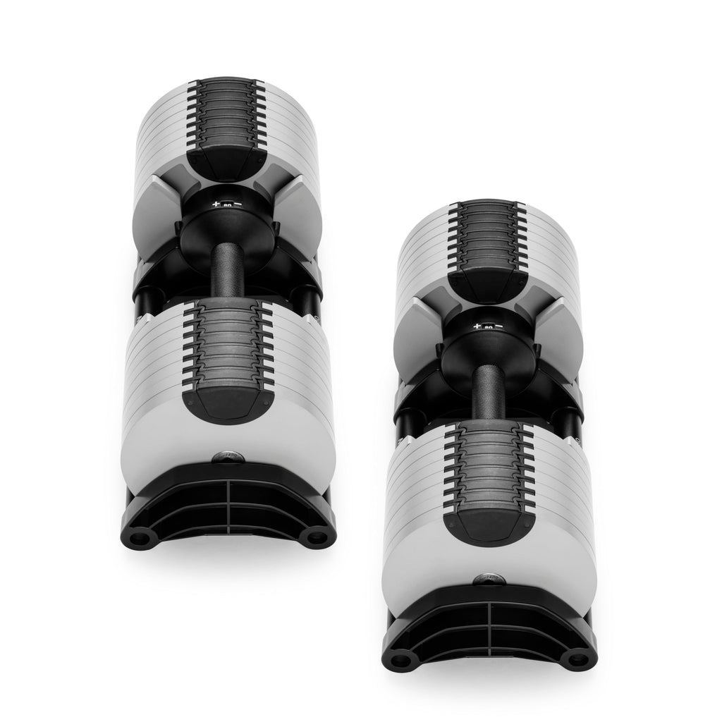 NÜOBELL® Adjustable Dumbbell Set, 5-50 LB or 5-80 LB, Easy Twist 2024-25 Model, All-In-One Weights Set (Pair) for Home, Original Manufacturer