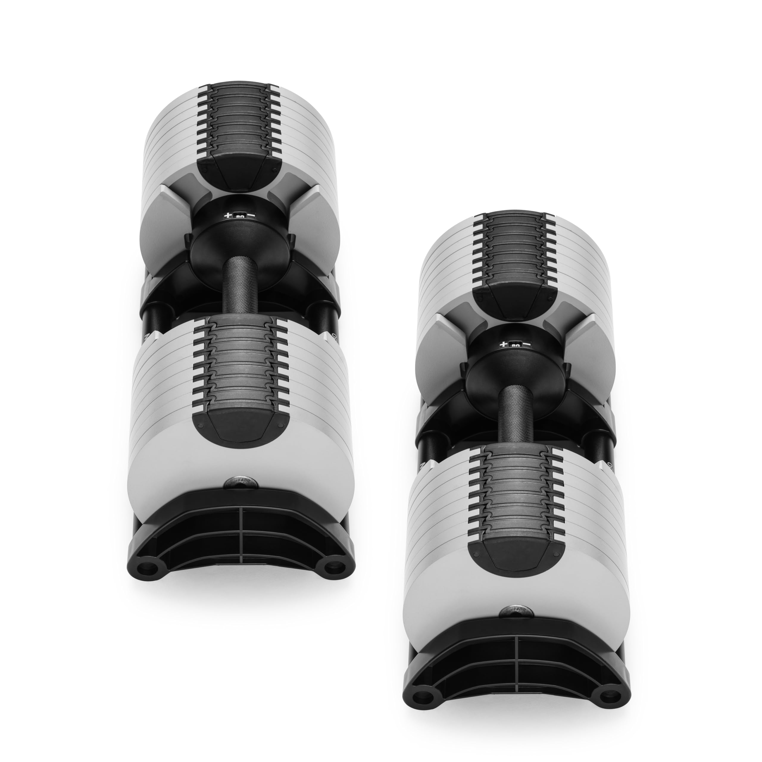 NÜOBELL® Adjustable Dumbbell Set, 5-50 LB or 5-80 LB, Easy Twist 2024-25 Model, All-In-One Weights Set (Pair) for Home, Original Manufacturer