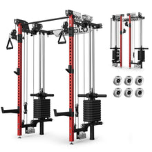 Mikolo Folding Wall-Mounted Squat Rack with Cable System