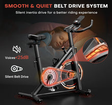 Magnetic Stationary Exercise Bike with App & 350 lb Capacity