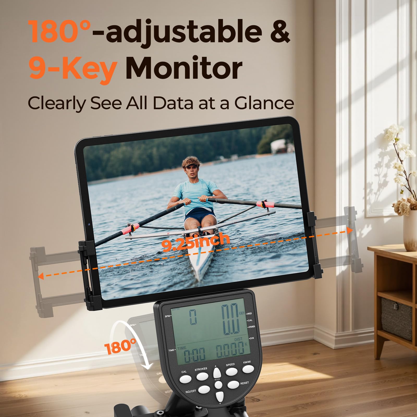 YOSUDA Rowing Machine for Home, Magnetic Rower with 16-Level Resistance