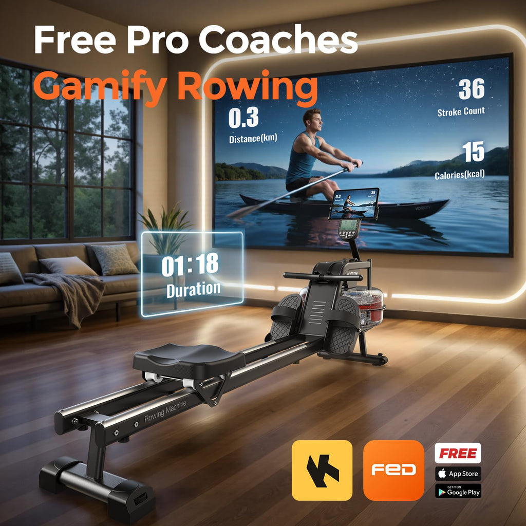 YOSUDA Rowing Machine for Home, Magnetic Rower with 16-Level Resistance