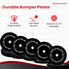 Iron Crush Olympic Bumper Plate Set for Strength Training
