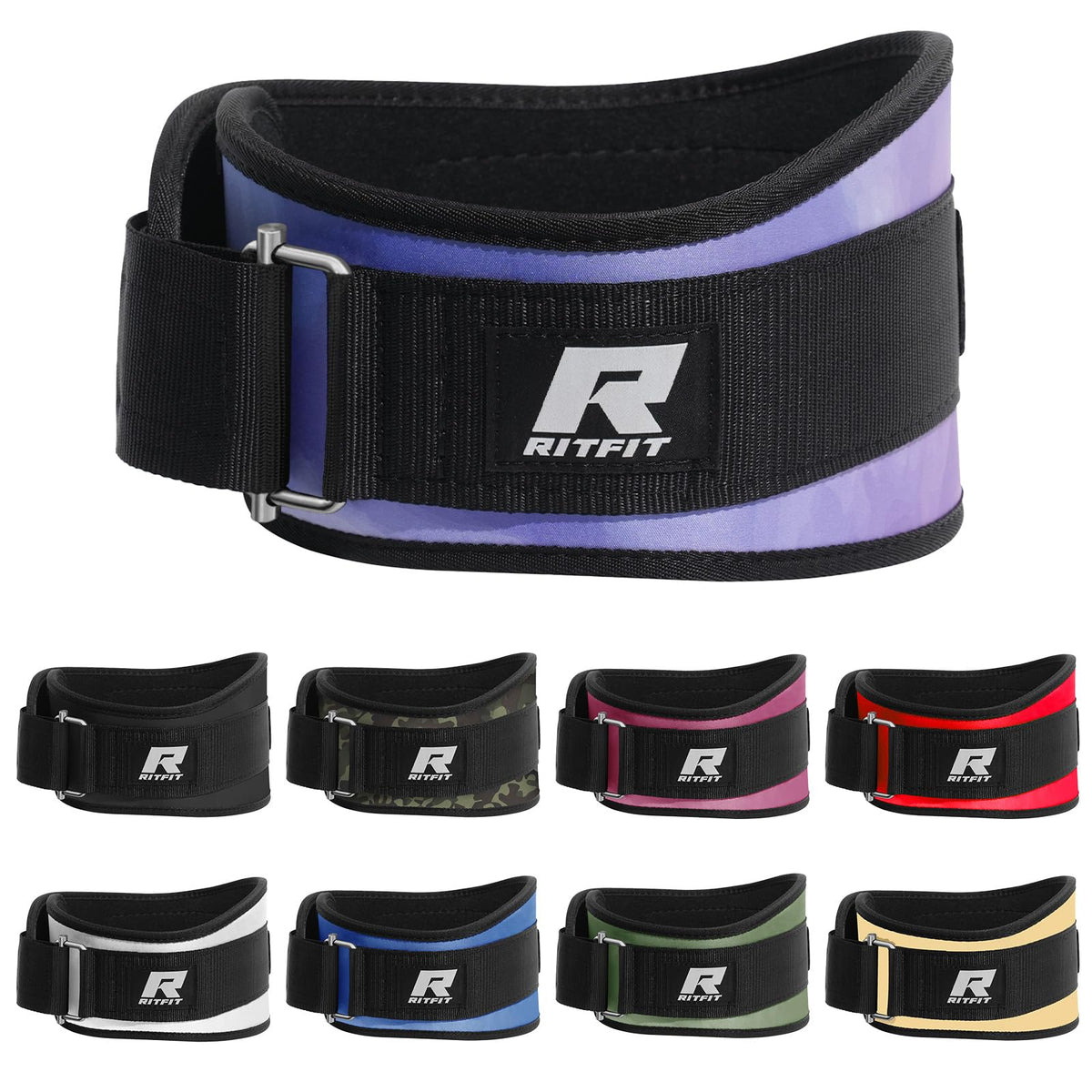 RitFit 6-Inch Weight Lifting Belt for Squats & Deadlifts