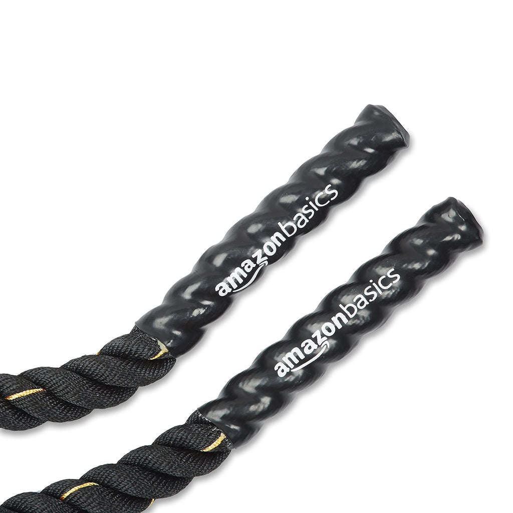 Amazon Basics Battle Rope for Home Gym Workout, Exercise Training Equipment