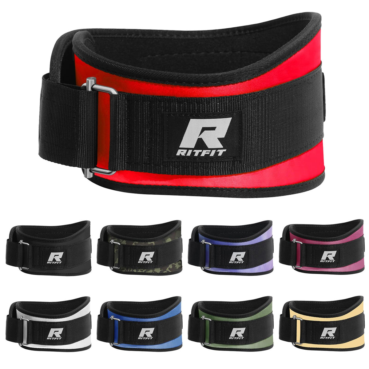 RitFit 6-Inch Weight Lifting Belt for Squats & Deadlifts