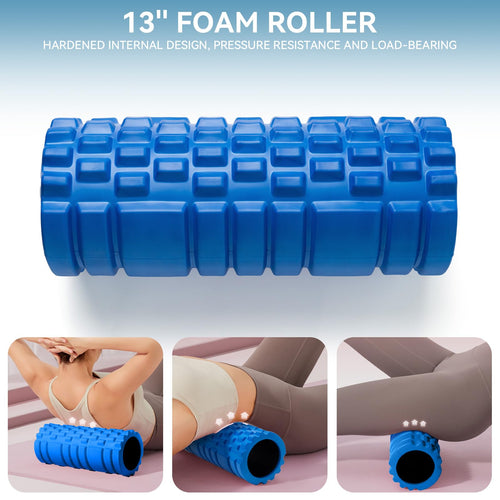 5-in-1 Foam Roller Massage Set with Ball & Stretch Strap