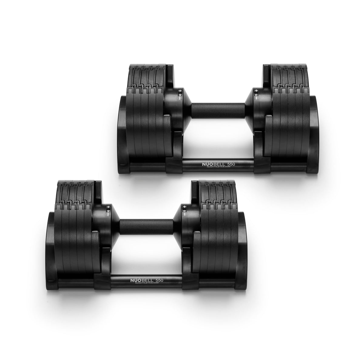 NÜOBELL® Adjustable Dumbbell Set, 5-50 LB or 5-80 LB, Easy Twist 2024-25 Model, All-In-One Weights Set (Pair) for Home, Original Manufacturer