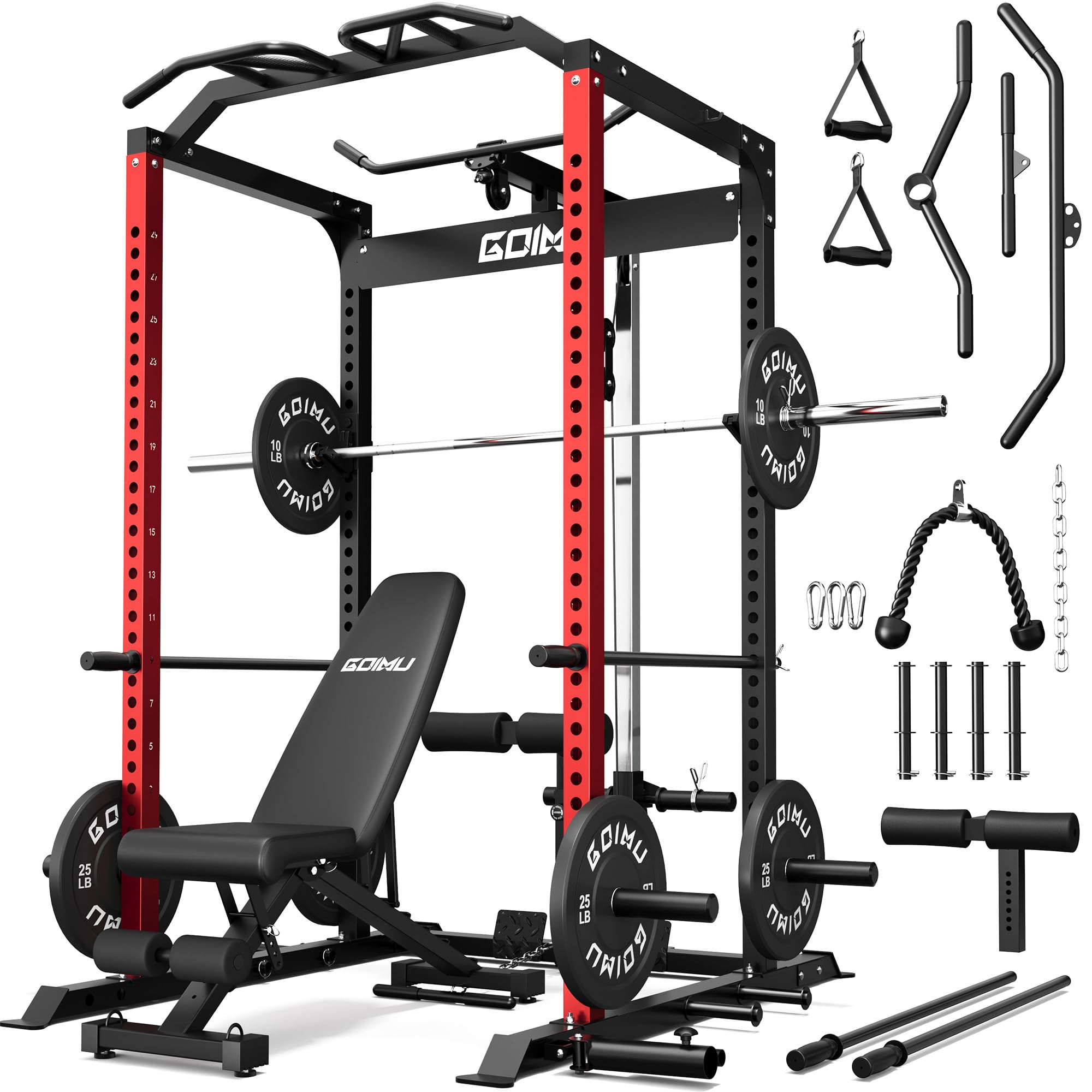 GOIMU C1-V4 Pro Power Cage with LAT Pulldown System