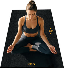 Rubber King Recycled Rubber Exercise Mat for Home Gym Floors