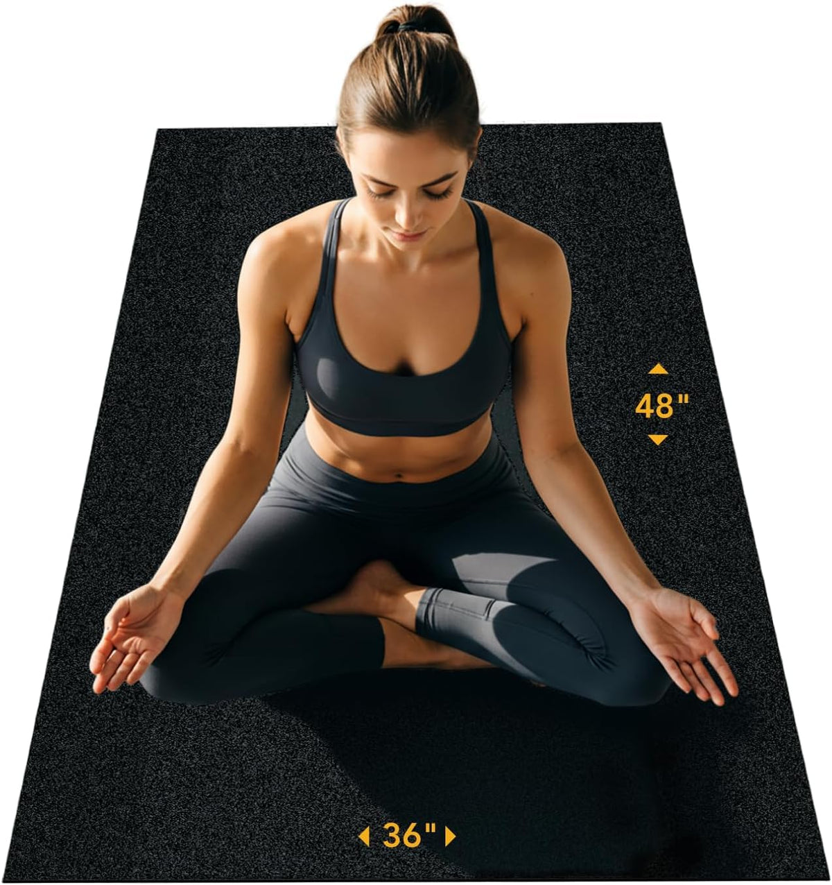 Rubber King Recycled Rubber Exercise Mat for Home Gym Floors