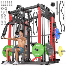 Multi-Function Smith Machine Power Cage with Cable Crossover