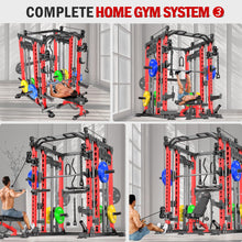 Multi-Function Smith Machine Power Cage with Cable Crossover