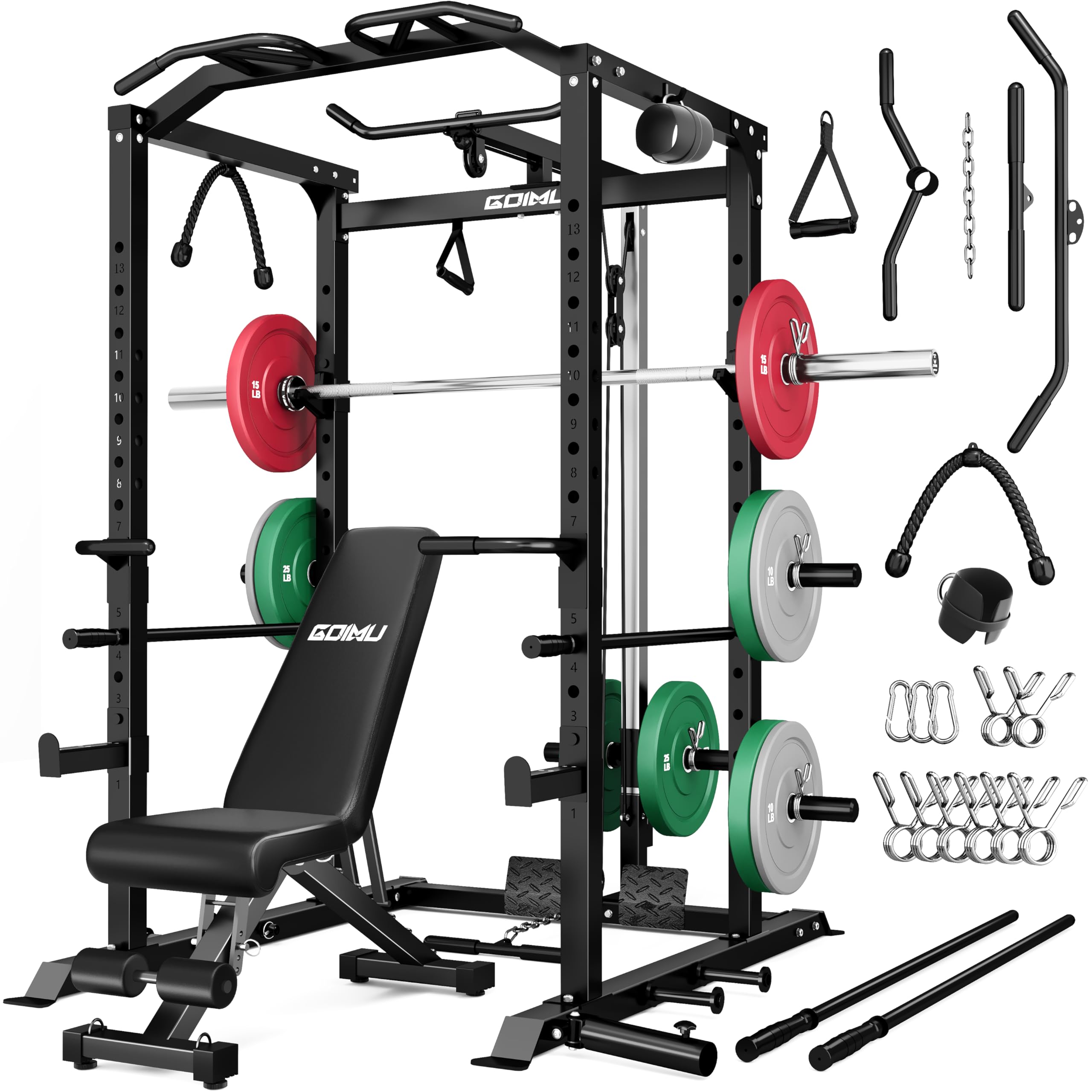 GOIMU C1-V4 Pro Power Cage with LAT Pulldown System