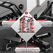Multi-Function Smith Machine Power Cage with Cable Crossover