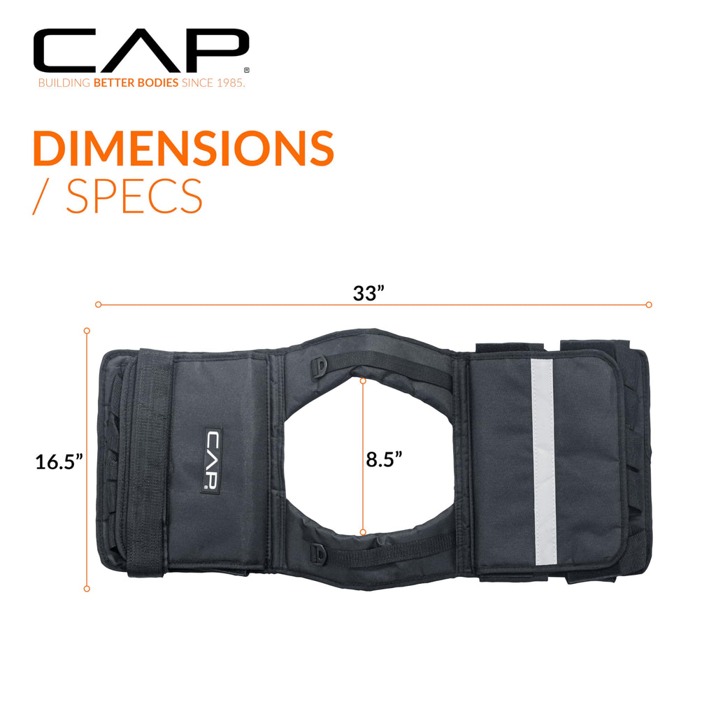 CAP Adjustable Weighted Vest 20–150 lbs for Strength Training, Running & Workouts, Weight Vest for Men & Women, Fitness Training Vest