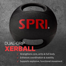 SPRI Medicine Ball with Handles for Strength & Core Training