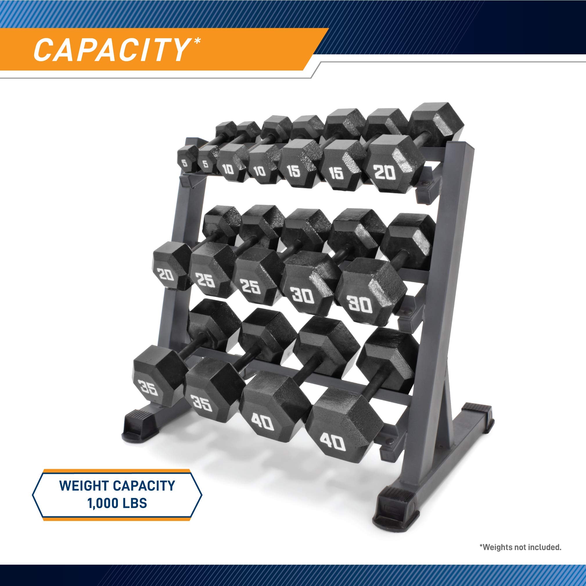 Marcy Weight Storage Rack for Dumbbells & Weight Plates