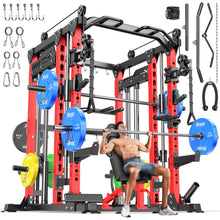 Multi-Function Smith Machine Power Cage with Cable Crossover