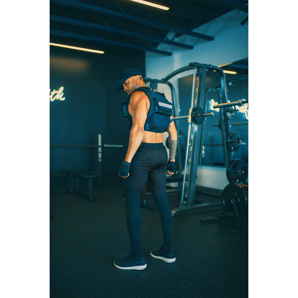 miR Air Flow Weighted Vest with Zipper Option 20lbs - 60lbs Solid Iron Weights Machine Washable. Workout Vest for Men and Women