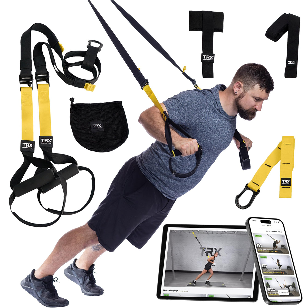 TRX All-in-One Suspension Training Kit for Full-Body Workouts