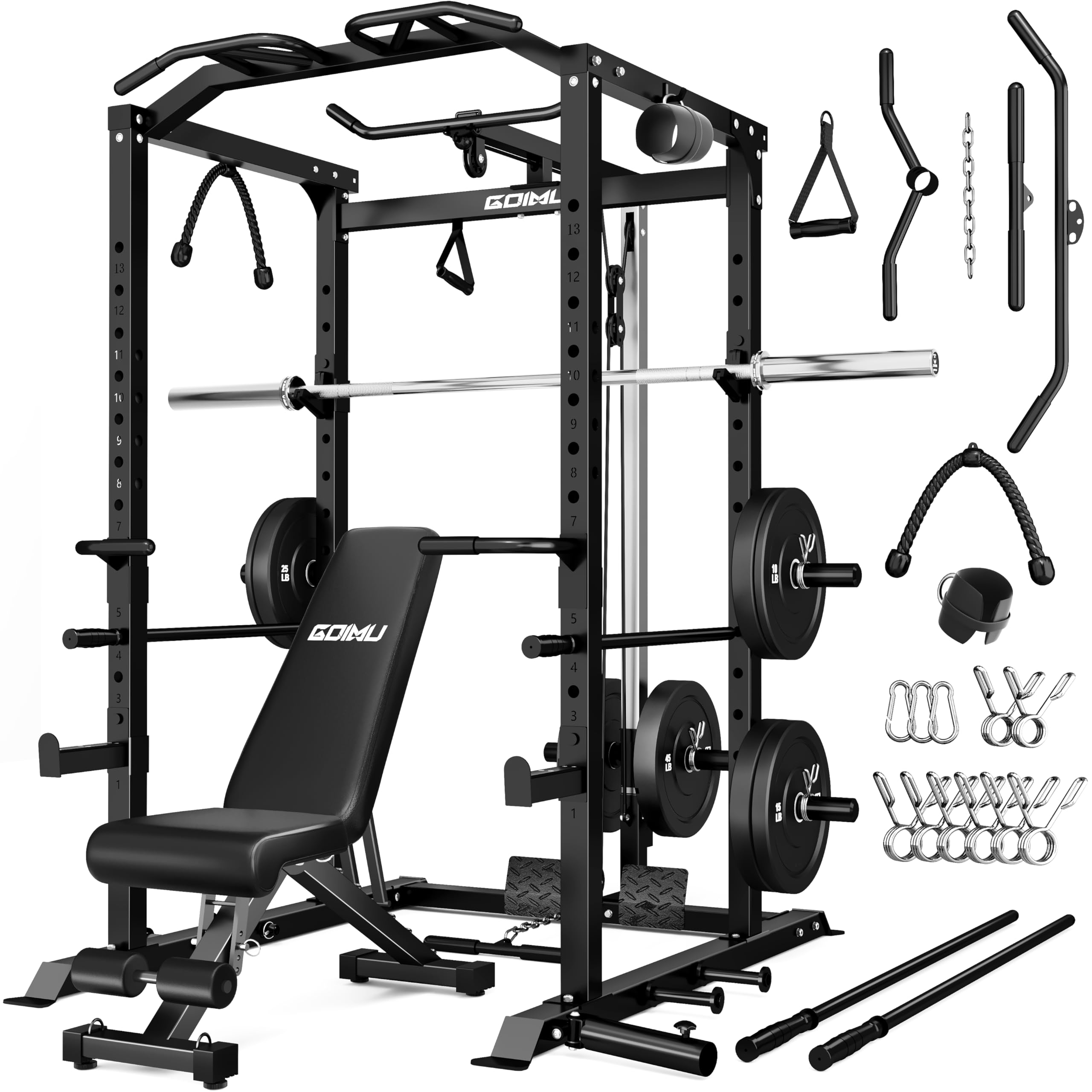 GOIMU C1-V4 Pro Power Cage with LAT Pulldown System