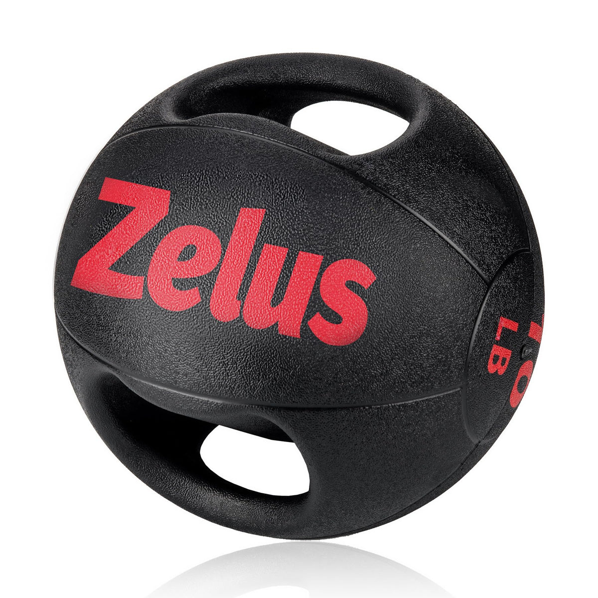 ZELUS Medicine Ball with Dual Grip| 10/20 lbs Exercise Ball |Weight Ball with Handles| Textured Grip Exercise Ball |Strength Training| Core Workouts