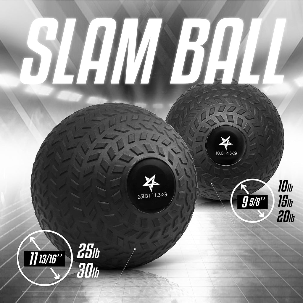 Yes4All Upgraded Fitness Slam Ball Triangle for Exercise, Strength, Power Workout, Multiple Weight Options Weighted Ball