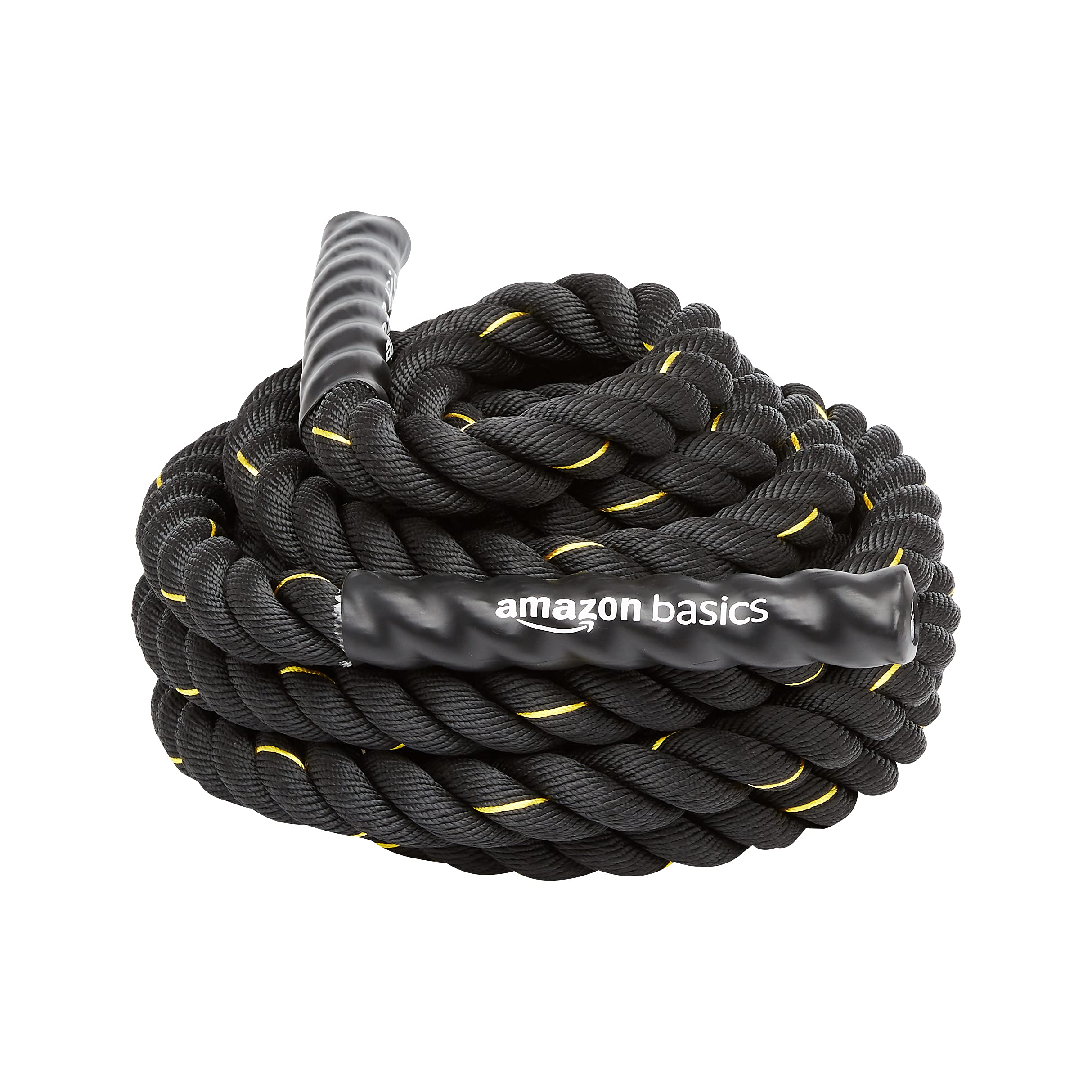 Amazon Basics Battle Rope for Home Gym Workout, Exercise Training Equipment