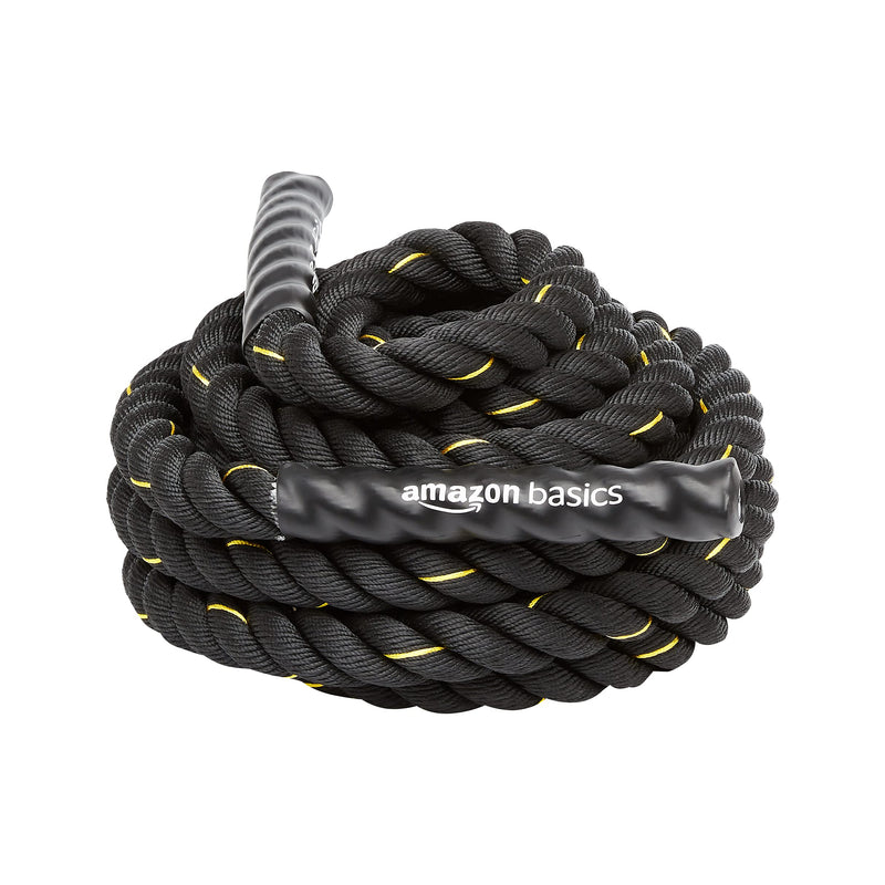 Amazon Basics Battle Rope for Home Gym Strength Training
