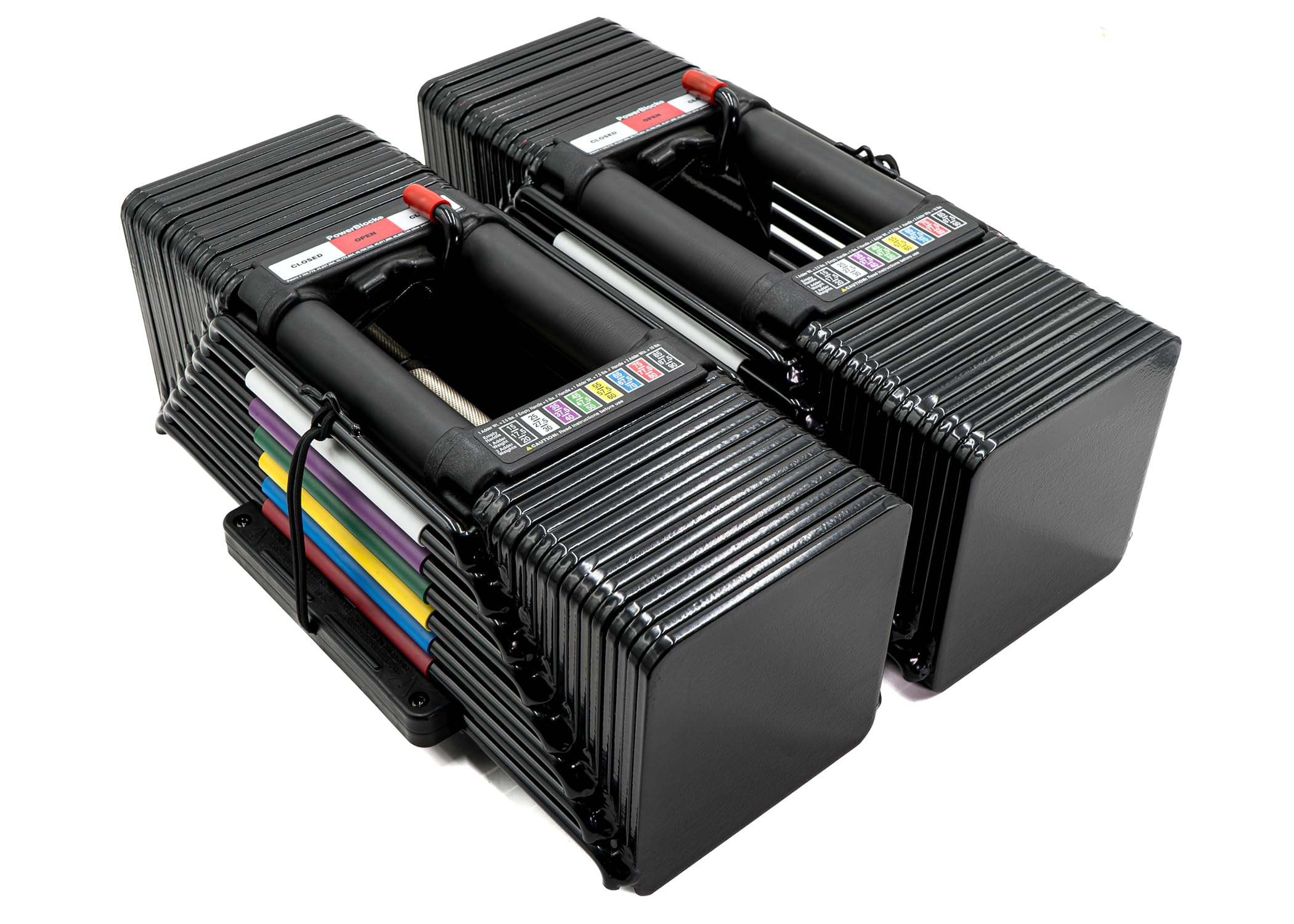 PowerBlock Elite USA 90 Pound Adjustable Dumbbells, Sold in Pairs, 5-90 lb.