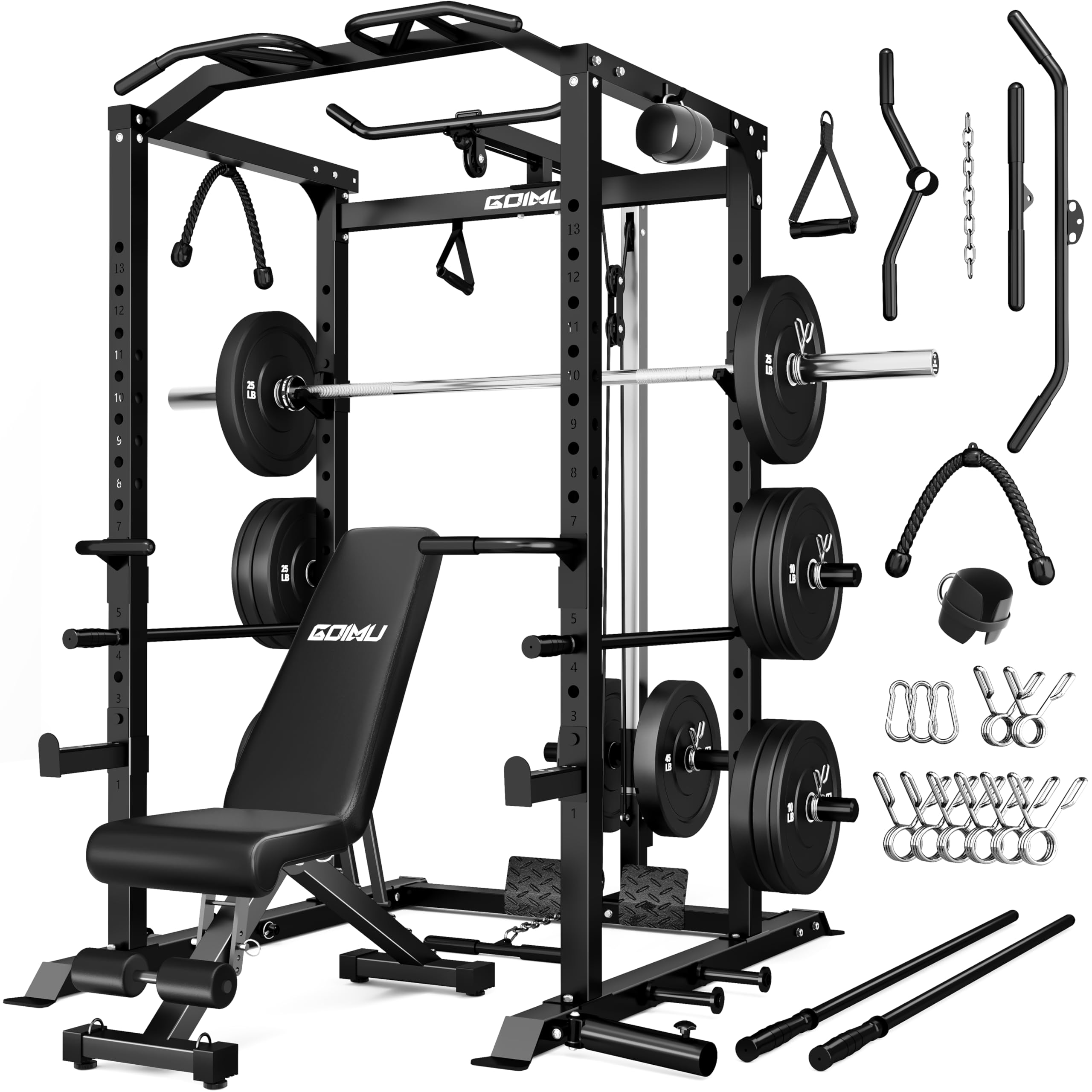 GOIMU C1-V4 Pro Power Cage with LAT Pulldown System