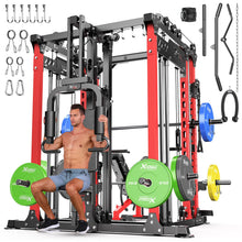 Multi-Function Smith Machine Power Cage with Cable Crossover