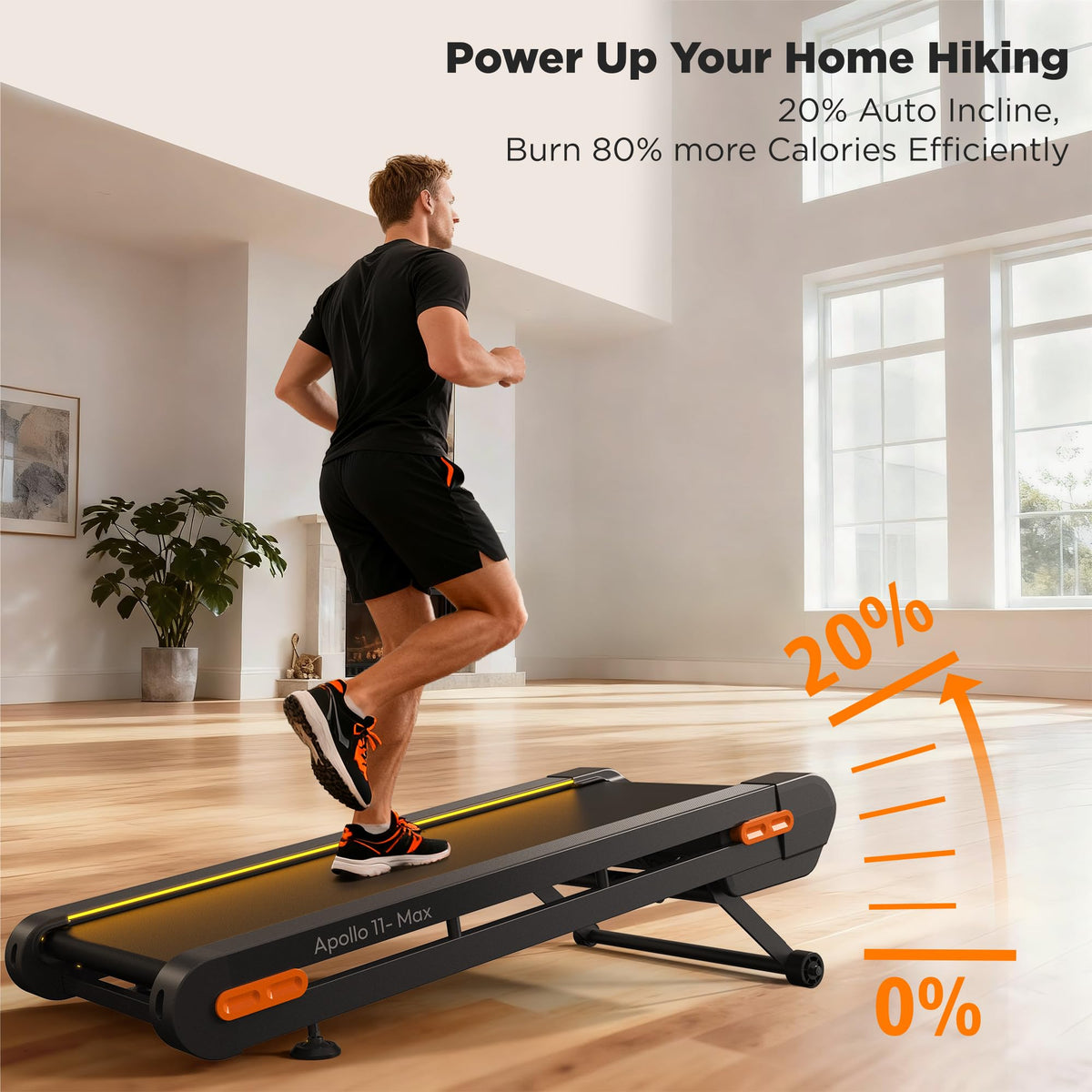 Vitalwalk Walking Pad with Incline 20%/12% Auto Treadmills for Home Small