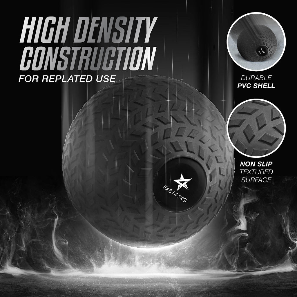 Yes4All Upgraded Fitness Slam Ball Triangle for Exercise, Strength, Power Workout, Multiple Weight Options Weighted Ball