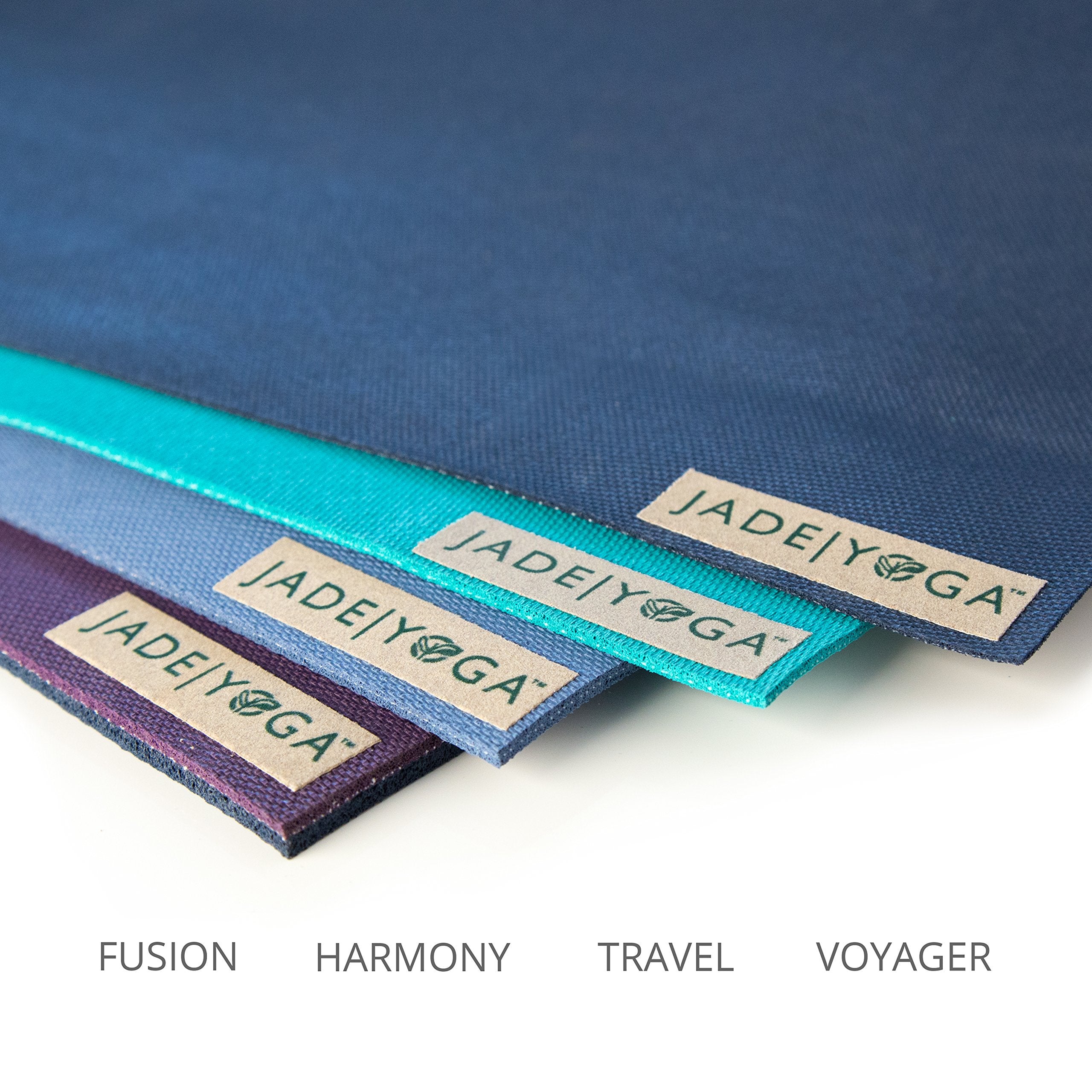 JadeYoga Harmony Yoga Mat - Durable & Thick Gym Fitness Mat, Non-Slip Natural Rubber Yoga Mat - Home Exercise & Stretching Mat, Workout Mat - Yoga, Pilates & Meditation for Women & Men