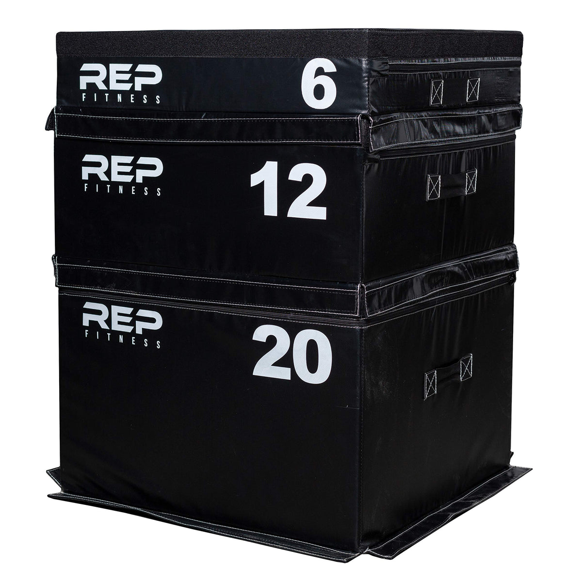 REP Fitness Stackable Soft Foam Plyo Box Set for Jump Training