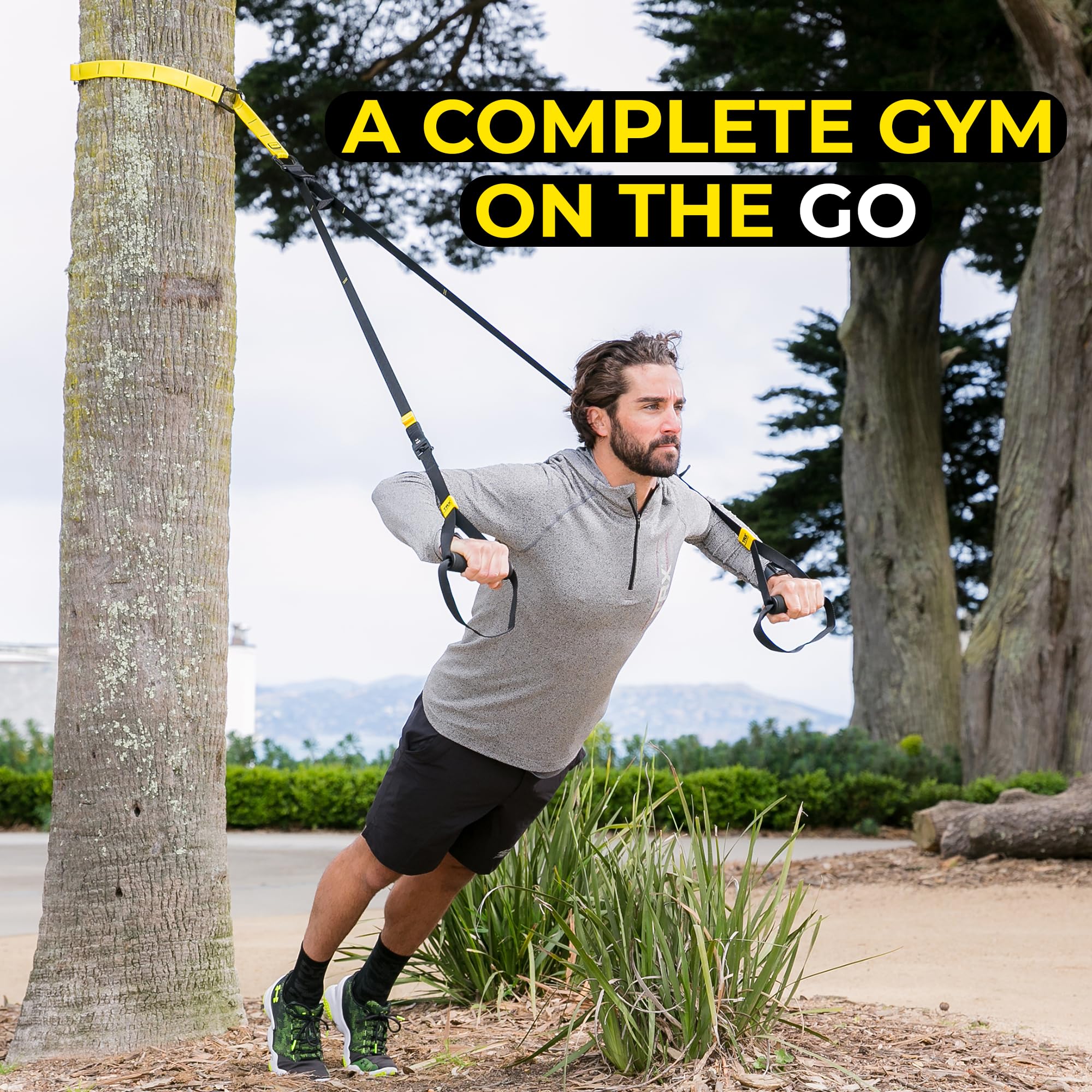 TRX GO Suspension Trainer, At Home, Portable Gym Workout, For Strength Training, Full Body Exercise Equipment