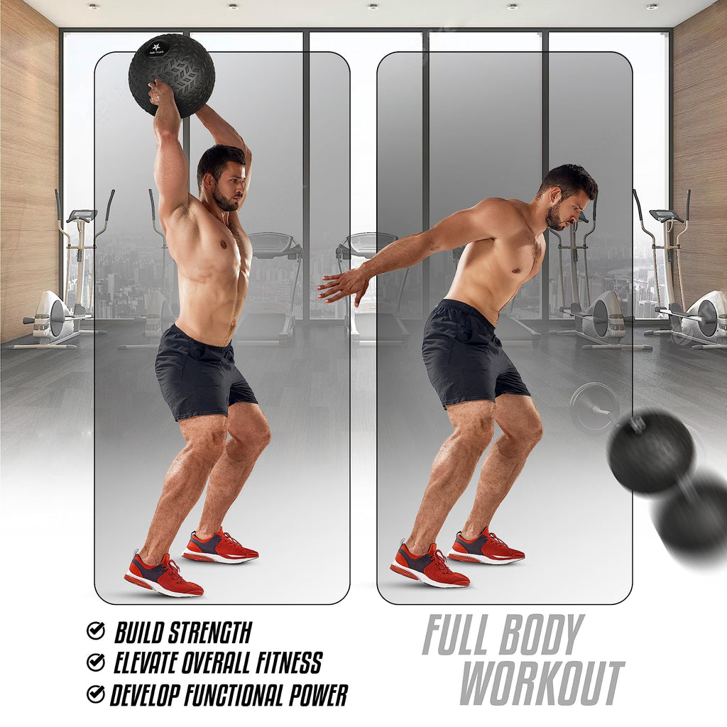 Yes4All Upgraded Fitness Slam Ball Triangle for Exercise, Strength, Power Workout, Multiple Weight Options Weighted Ball