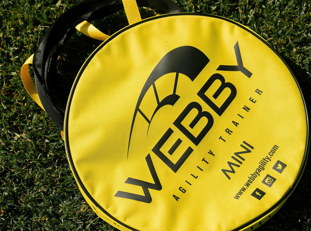 Webby Agility Trainer – Circle Speed and Agility Ladder for High Intensity Reactive Footwork Drills and Skills – A Circular Piece of Reaction Training Equipment That Changes The Way You Move